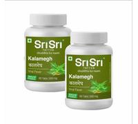 Sri Sri Tattva Kalamegh Compresse, 60 Tabs | 500mg (Confezione da 2)