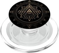 Sri Yantra Geometria Sacra Guarigione Spirituale PopSockets PopGrip per MagSafe