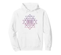 Sri Yantra Tantra Indù Fiore della Vita Felpa con Cappuccio