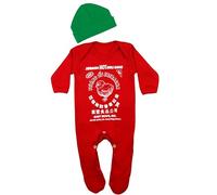 Sriracha - Set tutina e cappello per bambini e bambine, con simpatico pagliaccetto per salsa di peperoncino, regalo per il primo compleanno o idea costume | Baby Moo's UK (0-3 mesi)