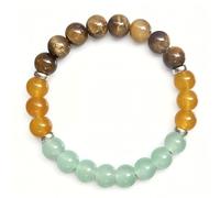 SRIWTDX Ricchezza del braccialetto di denaro per donne uomini, successo di fengshui e bracciale di fortuna con pirite aventurine citrina tigre occhio, dono - pulseras para hombres mujer stocker.