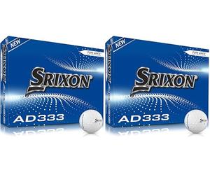 Srixon Ad333 Palla da Golf, Uomo, Bianco, Uniq Size (Confezione da 2)