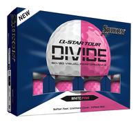Srixon Q-STAR TOUR DIVIDE, Palline da golf in uretano bicolore, Sensazione morbida, distanza ottimizzata, Nucleo FastLayer con compressione 74, Idea regalo per i golfisti, Confezione da 12