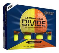 Srixon Palline da golf Q-Star Tour 6 Divide - Confezione da 12, giallo/arancio