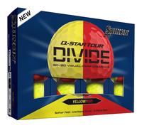 Srixon Palline da golf Q-Star Tour 6 Divide - Confezione da 12, giallo/rosso
