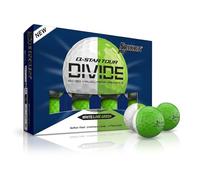 Srixon Q-STAR TOUR DIVIDE, Palline da golf in uretano bicolore, Sensazione morbida, distanza ottimizzata, Nucleo FastLayer con compressione 74, Idea regalo per golfisti, Confezione da 12, Bianco/Verde