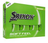 Srixon SOFT FEEL BRITE - Palline da golf ad alta visibilità e tocco ultra-morbido | Lunga distanza e traiettoria stabile | Spin controllato e rapido rilevamento | Arancione/Rosso/Verde