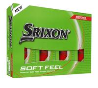 Srixon SOFT FEEL BRITE - Palline da golf ad alta visibilità e tocco ultra-morbido | Lunga distanza e traiettoria stabile | Spin controllato e rapido rilevamento | Arancione/Rosso/Verde