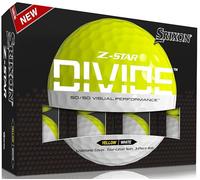 Srixon Z-Star Divide Visual Performance 23 Palline da golf, dozzina (Yellow/White)