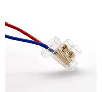SRJQXH 6 Pezzi Morsettiere Elettriche, 32A Blocchi Connettori Elettrici, Trasparente Morsettiera, può Essere Utilizzato per Varie Apparecchiature Elettriche ed Elettrodomestici