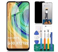 SRJTEK Compatibile con schermo LCD Motorola Moto G30 PAML0000IN Parti di ricambio per XT2129-2 Touch Screen Sensor Digitizer Assmebly (nero senza cornice)