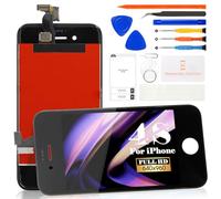 SRJTEK Compatibile per iPhone 4s A1431 A1387 Display LCD Touch Screen Sensore Parti di Ricambio Digitizer Completamente Assmebly Kit (Nero Senza Telaio)