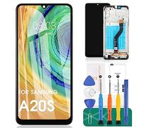 SRJTEK Compatibile per Samsung Galaxy A20s Display LCD Touch Screen Matrix Parti di Ricambio per A207 A2070 SM-A207F Kit di Montaggio (Originale Nero Con Telaio)