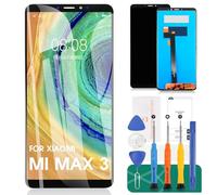 SRJTEK Compatibile per Xiaomi Mi Max 3 Display LCD M1804E4A Parti di Ricambio per MIMAX 3 Touch Screen Sensore Digitalizzatore Completamente Assmebly Kit (Nero)