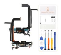 SRJTEK Connettore dock USB di ricambio per iPhone 13 Pro Max Porta di ricarica A2643 Porta cuffie A2484- Kit di riparazione microfono/jack audio/antenna