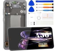 SRJTEK Display LCD OLED per Samsung Galaxy A56 5G per Samsung Galaxy A56 5G SM-A566V, SM-A566B, kit di riparazione con digitalizzatore touch screen con cornice (nero, con impronte digitali)