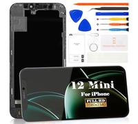 SRJTEK Incell per iPhone 12 Mini Sostituzione dello Schermo A2399 Display LCD A2176 Sostituzione dello Schermo LCD A2398, A2400 Touch Digitizer Assembly Kit di Parti di Riparazione (5,4 Pollici)