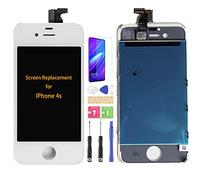 SRJTEK Kit di ricambio per touch screen, compatibile con iPhone 4s A1431 A1387 LCD Display Touch Screen Sensor Parti di ricambio Digitizer (bianco senza cornice)