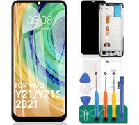SRJTEK Kit di riparazione per schermo LCD Touch Digitizer per Vivo Y21 Y21S V2111 V2110 (nero