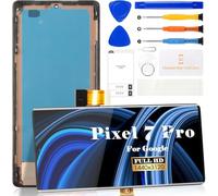 SRJTEK OLED per Google Pixel 7 Pro 5G Digitalizzatore LCD per Google Pixel 7 Pro Sostituzione dello schermo per Google Pixel 7 Pro GP4BC GE2AE GFE4J Touch Screen Assembly con telaio (nero, con cornice