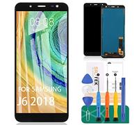 SRJTEK Pellicola Protettiva in Vetro temperato Incell per Samsung Galaxy J6 2018 J600 J600L J600N J600G/DS J600F/DS con Pellicola temperata, Colla e Strumenti