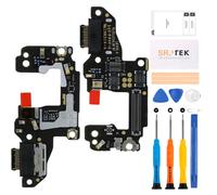 SRJTEK Per Huawei P30 2019 Connettore Dock Sostituzione Per P30 2019 Porta di Ricarica ELE-L29 Porta Cuffia ELE-L09 con Microfono/Jack Audio/Antenna Sostituzione Kit di Riparazione