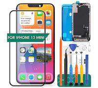 SRJTEK Per iphone 13 MINI Schermo di Ricambio Per iphone 13 MINI Display LCD Per iphone 13 MINI Touch Screen A2628 Digitizer Assembly Kit di Riparazione (Nero)