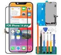 SRJTEK per iPhone 14 Plus Display LCD per iPhone 14 Plus Sostituzione dello Schermo per iPhone 14 Plus Digitizer Montaggio A2886 A2632 A2885 A2896 A2887 Kit di Riparazione (Nero)