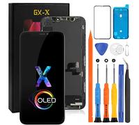 SRJTEK per iPhone X Schermo di Ricambio per iPhone X Schermo LCD Touch Digitizer Pannello di Vetro Kit di Montaggio A1865, A1901, A1902, A1903 (GX New Version Nero)