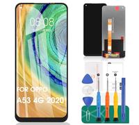 SRJTEK Per Oppo A53 4G Display LCD Per Oppo A53S 4G Sostituzione Dello Schermo Per Oppo A32 Digitalizzatore Assembly Per Oppo A33 2020 Touch Screen Kit di Riparazione (Nero, Senza Cornice)