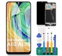SRJTEK Per Samsung Galaxy A10 Schermo LCD A10 Sostituzione Dello Schermo A105 Display Touch Digitizer Assembly SM-A105F, SM-A105G, SM-A105M Parti di Riparazione Kit Con Telaio (versione Dual Card)