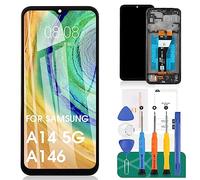 SRJTEK per Samsung Galaxy A14 5G Display LCD per Samsung A14 Sostituzione dello Schermo per Galaxy A14 Touch Digitizer A146U/A146P Kit di Riparazione con Telaio (Nero, Non per SM-A146B)