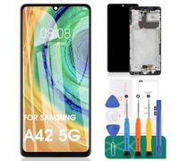 SRJTEK per Samsung Galaxy A42 5G Schermo LCD per Samsung A42 5G Sostituzione dello Schermo A426 Display LCD SM-A426B Touch Digitizer Assembly Kit Parti di Riparazione (Nero con Cornice，Non Originale)
