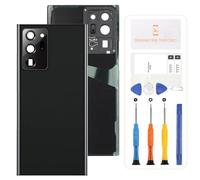 SRJTEK Per Samsung Galaxy Note 20 Ultra 5G SM-N986B Batteria Cover Posteriore Vetro di Ricambio Kit di Riparazione Originale Cassa Posteriore Con Lente Fotocamera (Nero)