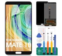 SRJTEK Per Sostituzione Schermo per LCD Huawei Mate 10 5.99 ",per Mate 10 ALP-TL00 ALP-AL00 ALP-L09 ALP-L29 Kit di Montaggio in Vetro per Digitalizzatore Touch Screen, Include Vetro Temperato (Nero)