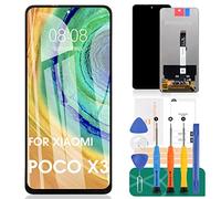 SRJTEK Per Xiaomi Mi 10T Lite 5G Schermo LCD Poco X3 Sostituzione Dello Schermo Per Xiaomi Redmi Note 9 Pro 5G Display LCD Touch Digitizer Assembly M2007J17G Kit Parti di Riparazione (nero)
