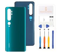 SRJTEK Per Xiaomi Mi Note 10 / Mi Note 10 Pro/Mi CC9 Pro Batteria Posteriore Kit di Riparazione Vetro Posteriore Originale Cassa Posteriore (Verde)