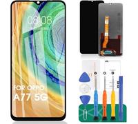 SRJTEK - Schermo di Ricambio per Oppo A57 5G per Oppo A77 5G LCD Display CPH2339 PFTM20 Touch Digitizer Repiar Kit (Senza Cornice, Nero)