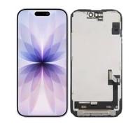 SRJTEK Schermo LCD di ricambio per iPhone 17, nero, 6,3 pollici, schermo HD Incell A3520, A3258, A3519, A3521, digitalizzatore touch 3D con kit di riparazione del telaio, Face ID e True Tone