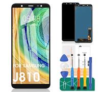 SRJTEK - Schermo LCD per Samsung Galaxy J810, per J8 2018 J810M/DS J810F/DS J810Y/DS J810GF/DS TFT LCD, J8, display LCD touch screen digitalizzatore, vetro sensore pezzi di ricambio (nero)