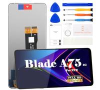 SRJTEK Schermo LCD per ZTE Blade A75 5G per ZTE Blade V60 Smart Screen Ricambio per ZTE Blade A75 5G Display LCD Z2357N Touch Digitizer Assembly Kit di Riparazione (6,6 pollici, Nero)