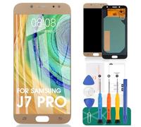 SRJTEK Schermo LCD TFT di ricambio per Samsung Galaxy J7 Pro 2017 J730 J730F/DS J730G/DS J730GM/DS 5.5" LCD Display Touch Screen Digitizer nuovo assemblaggio (non originale AMOLED) (oro)