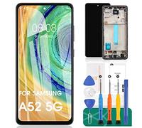 SRJTEK Schermo TFT per Samsung Galaxy A52 5G di ricambio per Galaxy A52 5G LCD per Samsung a52 5g digitalizzatore per SM-A526B SM-A526U Display Touch Screen Assembly Parte di riparazione con telaio