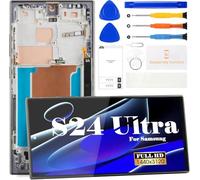 SRJTEK (Versione USA) Incell Per Samsung Galaxy S24 Ultra Schermo Replacemet Per Samsung Galaxy S24 Ultra LCD Display SM-S928U Touch Screen Digitizer Assembly Kit di Riparazione (Nero, Senza Impronte