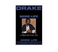 SRJUDR Aubrey Drake Graham More LifePosters Art Pop Wall Art & Prints Canvas Design Ritratto Decorazione da parete 40 x 60 cm, senza cornice
