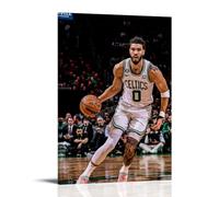 SRJUDR Jayson TatumPosters Art Pop Wall Art & Prints Canvas Design Ritratto Decorazione da parete 50 x 75 cm con cornice