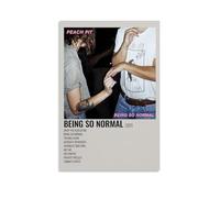 SRJUDR Peach Pit Being So NormalPosters Art Pop Wall Art & Prints Canvas Design Ritratto Decorazione da parete 50 x 75 cm, senza cornice