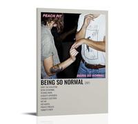 SRJUDR Peach Pit Being So NormalPosters Art Pop Wall Art & Prints Canvas Design Ritratto Decorazione da parete 20 x 30 cm con cornice