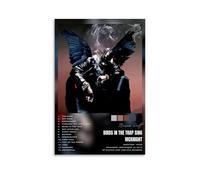 SRJUDR Poster artistico e stampa artistica da parete con immagine di Travis Scott Birds in The Trap Sing McKnight, decorazione artistica da parete con ritratto, 20 x 30 cm, senza cornice