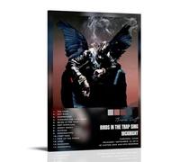 SRJUDR Poster artistico e stampa artistica da parete con immagine di Travis Scott Birds in The Trap Sing McKnight, stampa artistica da parete, 30 x 45 cm, con cornice